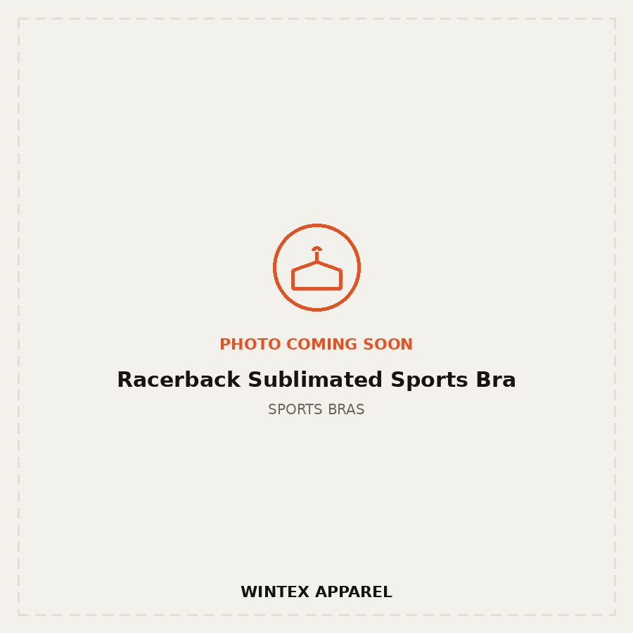 Racerback Sublimated Sports Bra